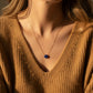 Faith Over Fear Lapis Lazuli Cross Necklace on Gold Chain