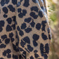 Hadley Fringe Detail Textured Animal Print Top