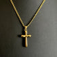 Bubble Cross Necklace by Mila & Stevie
