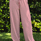Marlowe Pants Stretch Mid Waist Stripe Wide Leg Pants