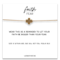 Faith Over Fear Gold Cross Necklace on Delicate Chain