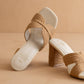 The Santiago Toffee | Raffia Summer Heel