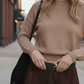 Two-Tone Sculpted Curve Buckle Raffia Belt