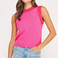 Winchester Embroidered Sleeveless Knit Tank Top