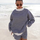 Bali Mockneck Striped Sweatshirt