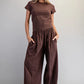 Free Mineral Washed Solid Cropped T Shirt