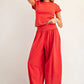 Free Mineral Washed Solid Cropped T Shirt