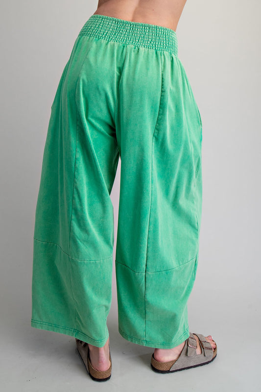 Free Mineral Wash Wide Leg Pants