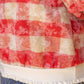 Eternal Solid Ribbed Band Bubble Sleeve Plaid  Top