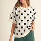 Chicago Polka Dot Comry Sweater Top