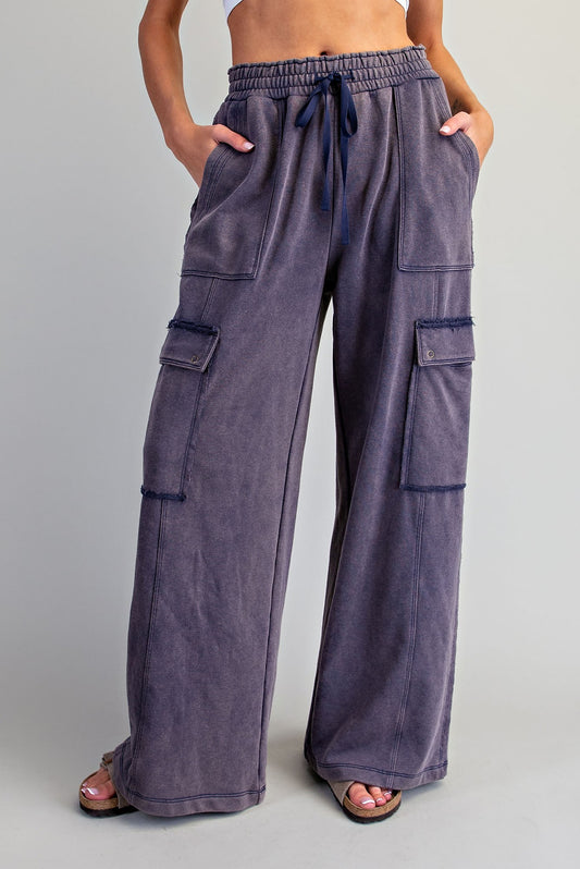 Locker Snow Washed Cargo Sweatpants