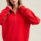 Maxwell Half Zip Turtleneck Sweater
