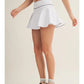 Certain Polka Dot Print Mini Circle Skort with Bow Back and Lace Tri