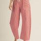 Jax Drawstring Waist Stripe Barrel Pants