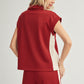 Lux Contrast Accent Casual Top