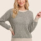 Bailey Long Sleeve Contrast Trim Sweater