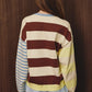Noah Multi Contrast Stripe Color Block Sweater