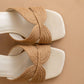 The Santiago Toffee | Raffia Summer Heel