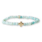 Faith Over Fear Amazonite Stretch Bracelet w/ Cross