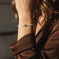 Faith Over Fear 3mm Faceted Moonstone Cross Bracelet