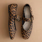 The Soho | Leopard Ballet Fall Flat with Buckle