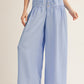 Lyric Drawstring Wasit Wide Leg Solid Pants Drawstring Wasit Wide Leg Solid Pants