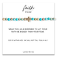 Faith Over Fear Turquoise Jasper Stretch Bracelet w/ Cross