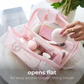 Jelly Cosmetic Bag Ballet Pink Bow Lay-Flat Makeup  Bag by Case-Mate