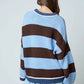 Prestige Oversized Striped Crew Neck