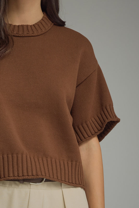 Astoria Short Sleeve Knit Sweater