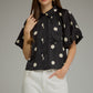 Klamath Polka Dot Tie Front Blouse