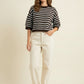 Gallatin Stripe Crewneck Short Sleeve Sweater