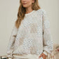 Macon Top Multi Floral Patchwork Long Sleeve Knit Top