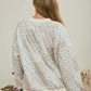 Macon Top Multi Floral Patchwork Long Sleeve Knit Top
