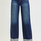 Lloyd Slouchy Barrel Cuffed Hem Jeans by Risen