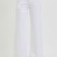 Alexandra Tummy Control Mid Rise Ankle Straight Raw Hem Jeans by Risen