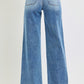 Sammy High Rise Wide Leg Patch Pocket Jeans by Risen