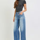 Sammy High Rise Wide Leg Patch Pocket Jeans by Risen