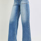 Sammy High Rise Wide Leg Patch Pocket Jeans by Risen
