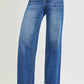 Matthew High Rise Wide Leg Cuffed Hem Jeans by Risen