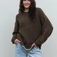 Quest Scalloped Contrast Trim Crew Neck Knit Pullover
