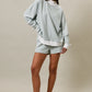 Broadcast Mock Neck Stripe Sweatshirts Top