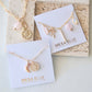 Rose Quartz Opalite Bow Charm Necklace