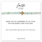 Faith Over Fear Amazonite Stretch Bracelet w/ Cross