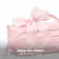 Jelly Cosmetic Bag Ballet Pink Bow Lay-Flat Makeup  Bag by Case-Mate