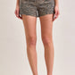 Kenzie 3” Inseam High Rise Tiger Print Shorts by Hidden Denim