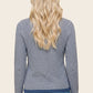 Clyde Waffle V-Neck Long Sleeve Sweater