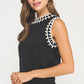 Winchester Embroidered Sleeveless Knit Tank Top