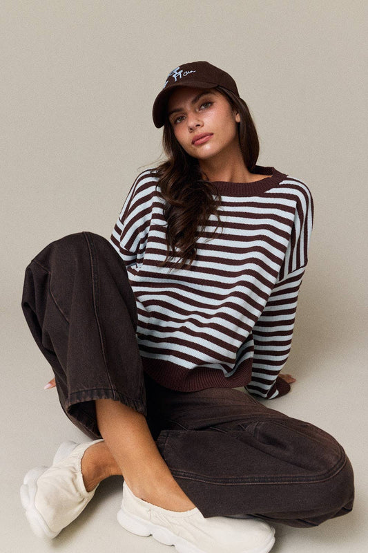 Foster Striped Crewneck Sweater