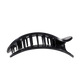 Black Polka Dot Party Large Flat Round Hair Clip